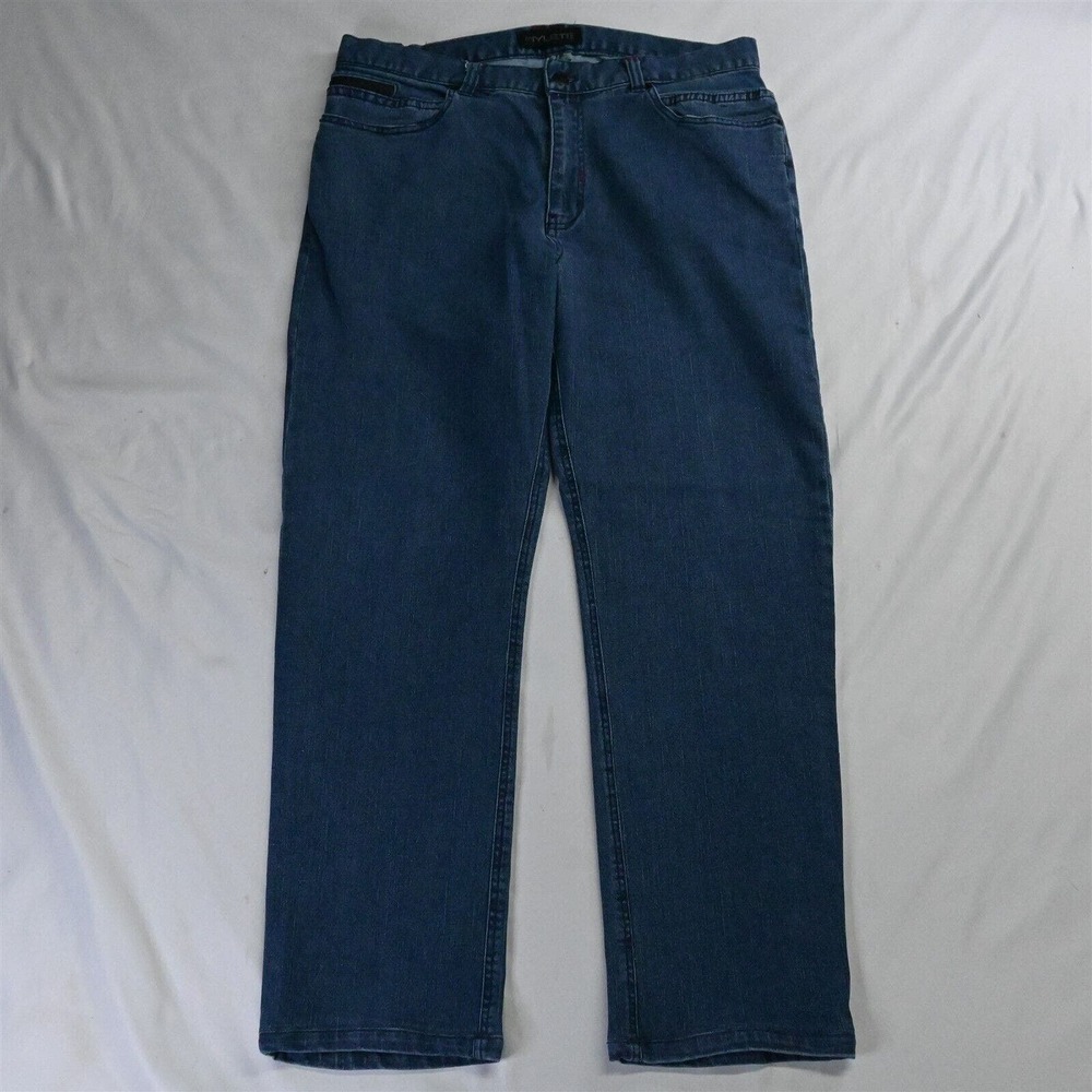 Hylete 36‎ x 29 Athletic Medium Wash Stretch Denim Jeans